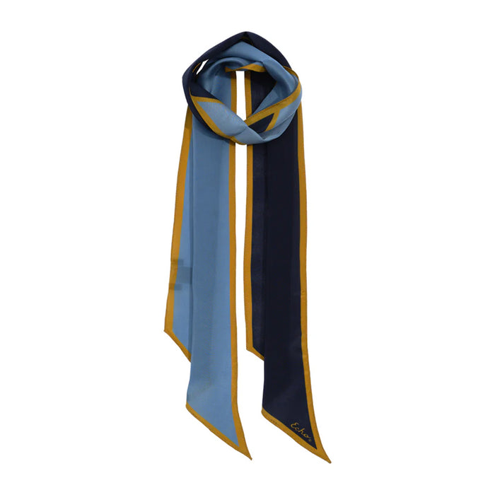 Colorblock Silk Bias Scarf