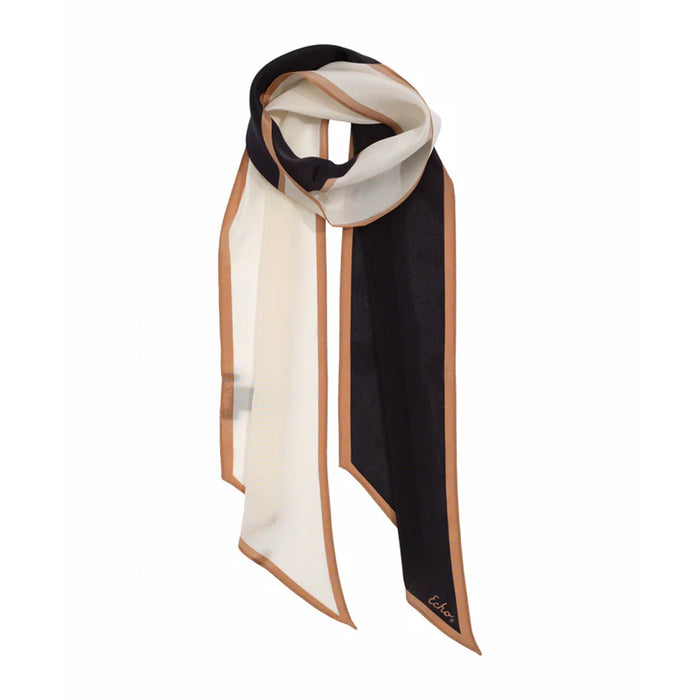 Colorblock Silk Bias Scarf
