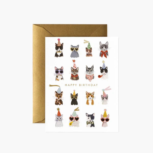 Cool Cats Birthday Notecard - The New York Public Library Shop