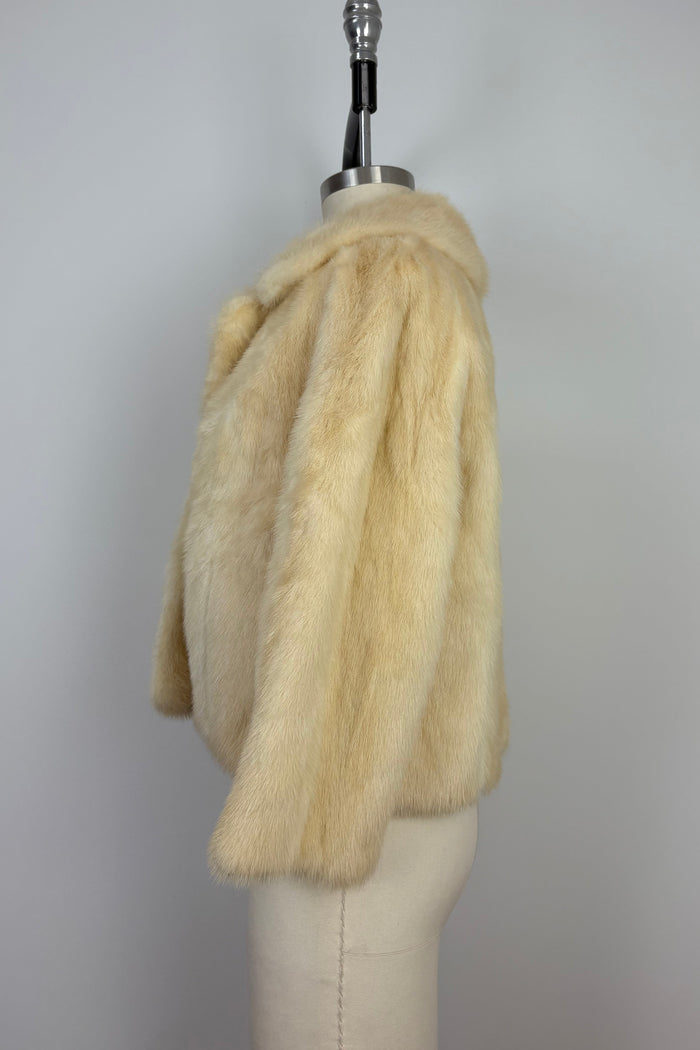 Cornelius Original Cream Mink Fur Jacket