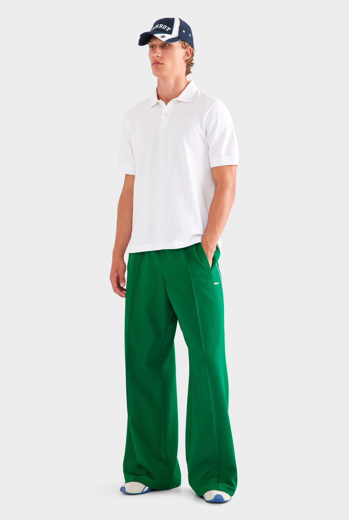 Cotton Pique Polo - White