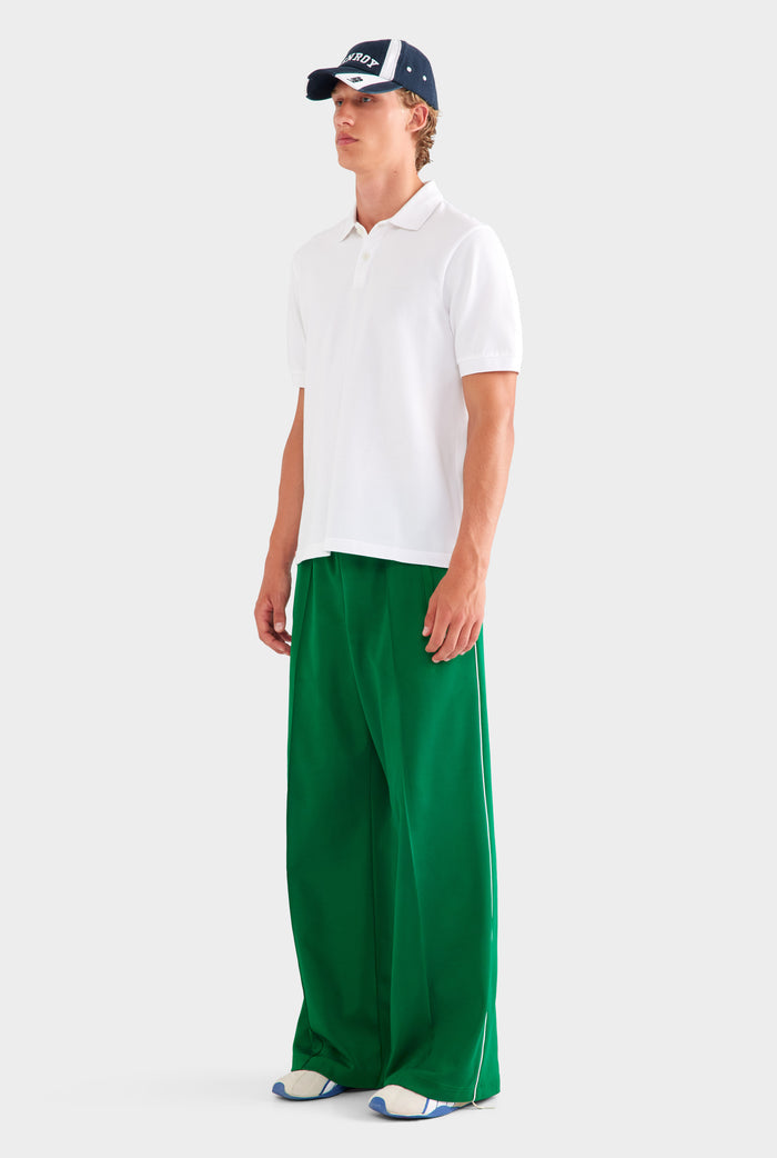 Cotton Pique Polo - White