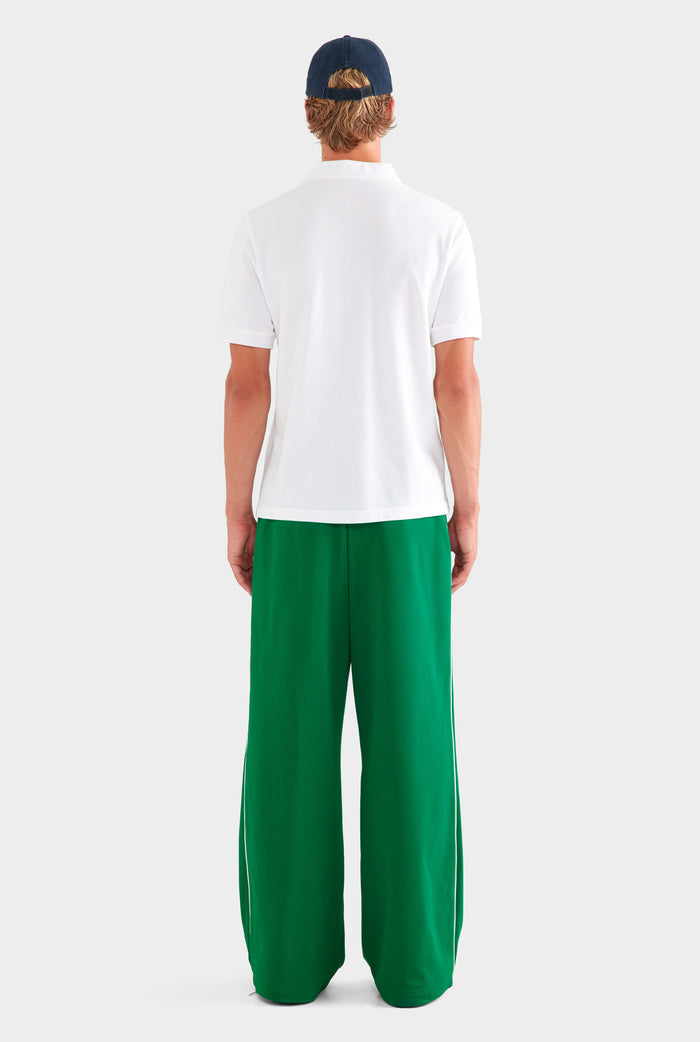 Cotton Pique Polo - White
