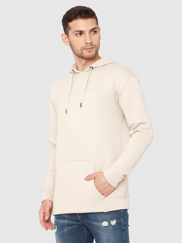 Cream Hooded Sweatshirt