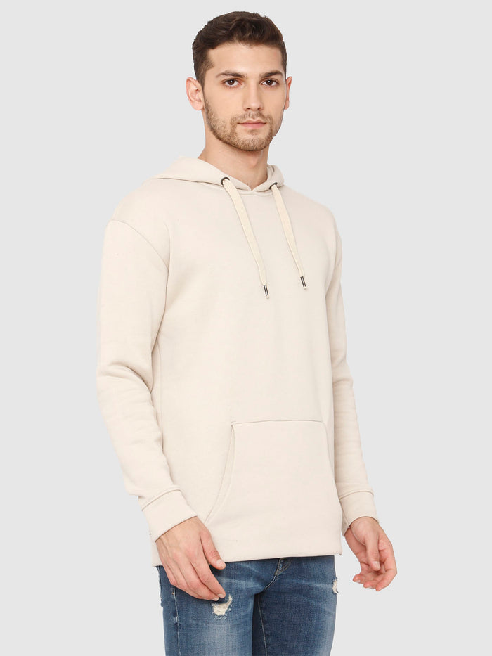 Cream Hooded Sweatshirt
