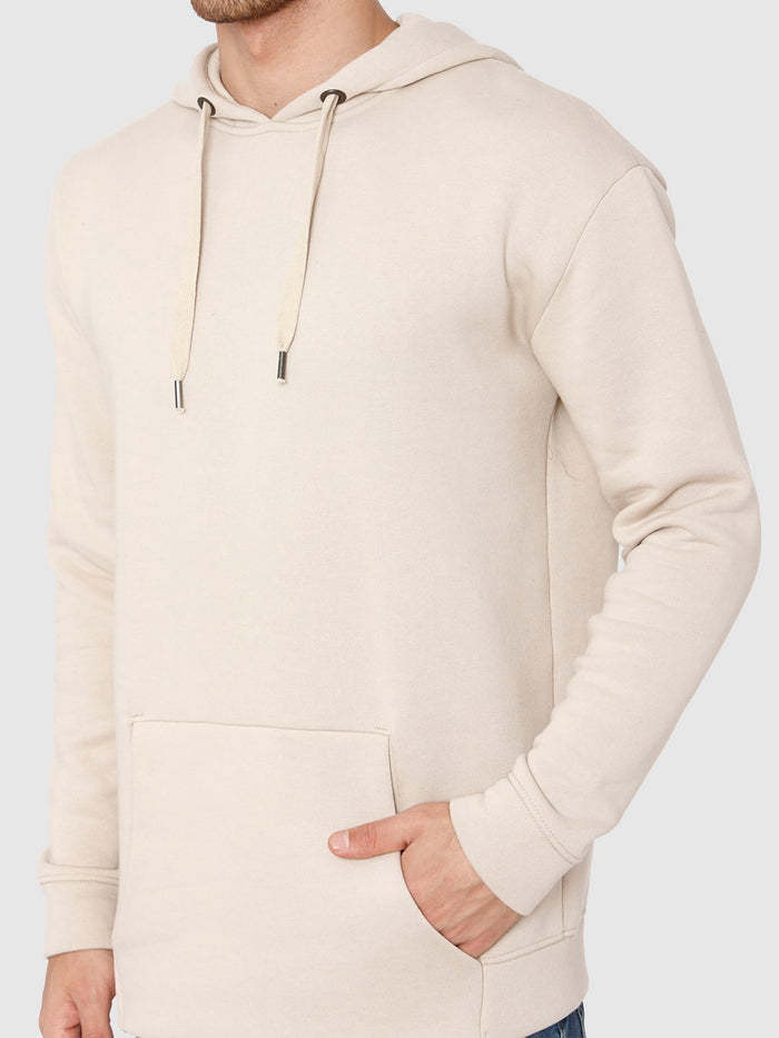 Cream Hooded Sweatshirt