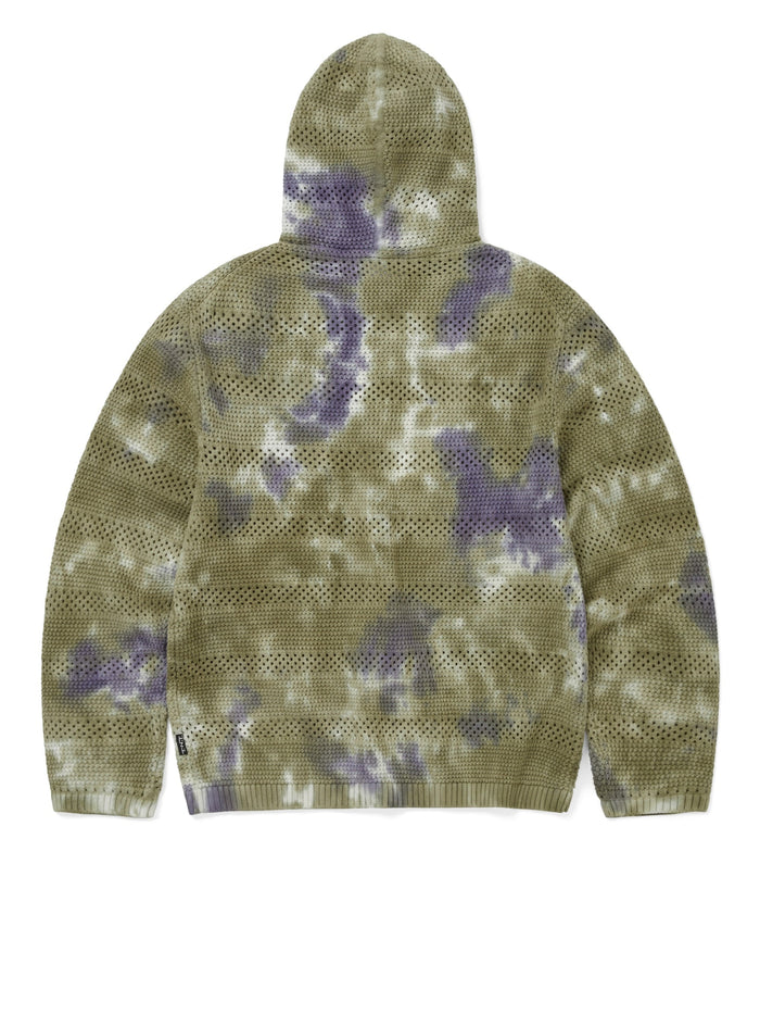 Crochet Knit Zip Hoodie