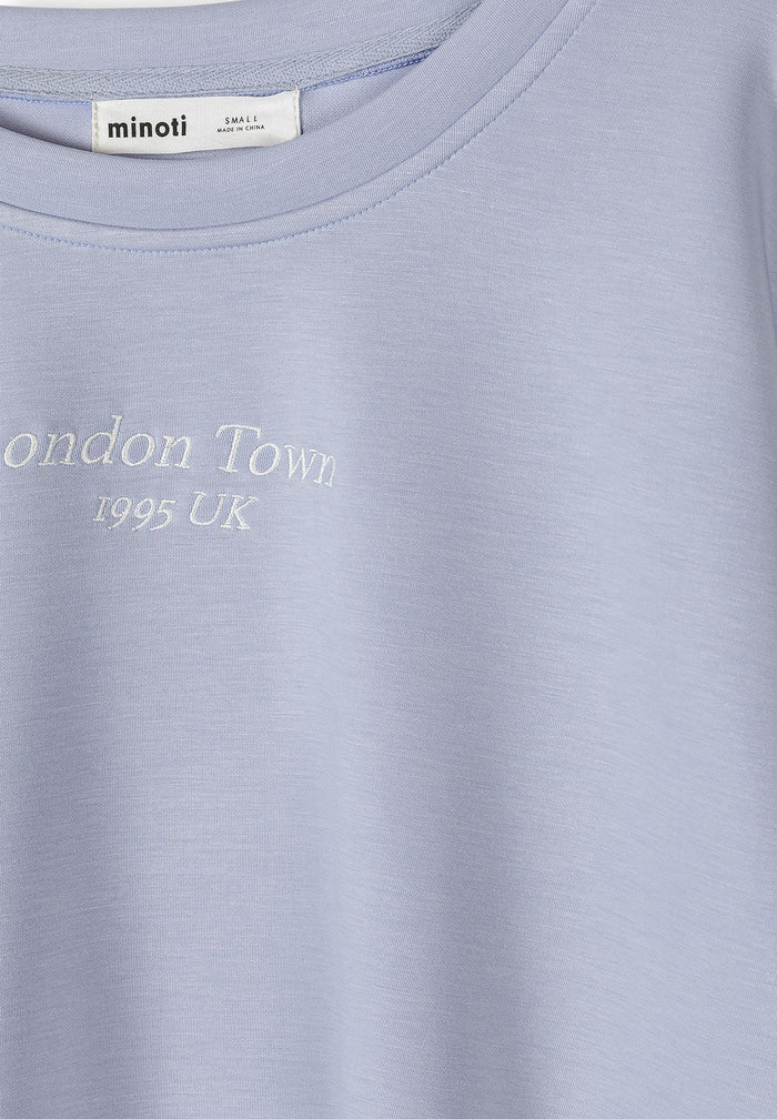 Embroidered Sweatshirt, London Town, Lavender - 3