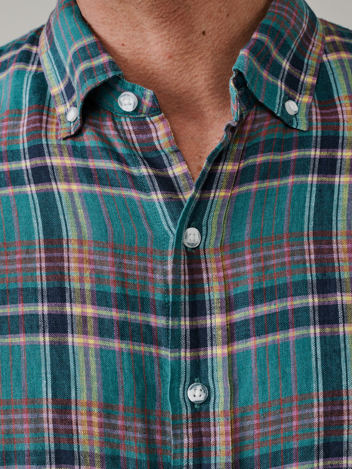 Aubin Green Check Croyland Madras Checked Shirt | Checked Shirt