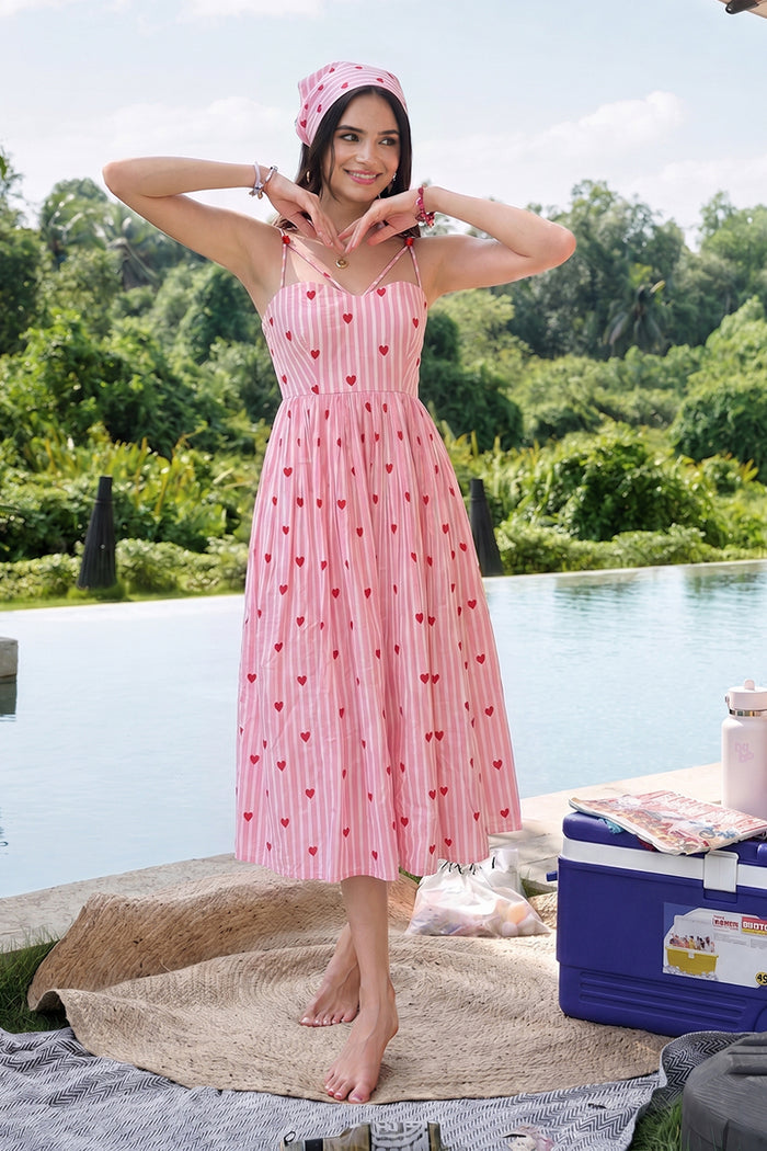 Crush Heart Midi Dress