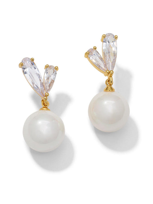 Crystal Heart Drop Earrings