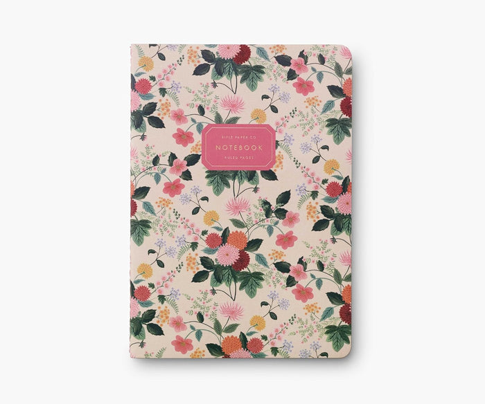 Dahlia Stitched Notebook Set - The New York Public Library Shop