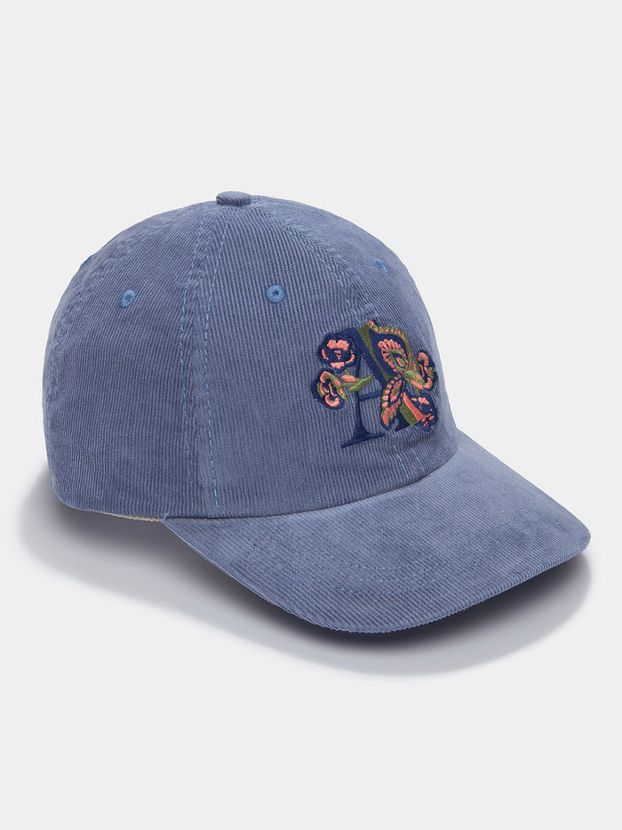 Aubin Washed Blue Dearne Cord Cap | Hats