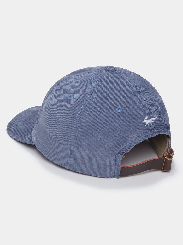 Aubin Washed Blue Dearne Cord Cap | Hats