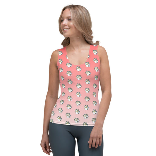 Descendants of the Island Coral Magnolia Cut & Sew Tank Top