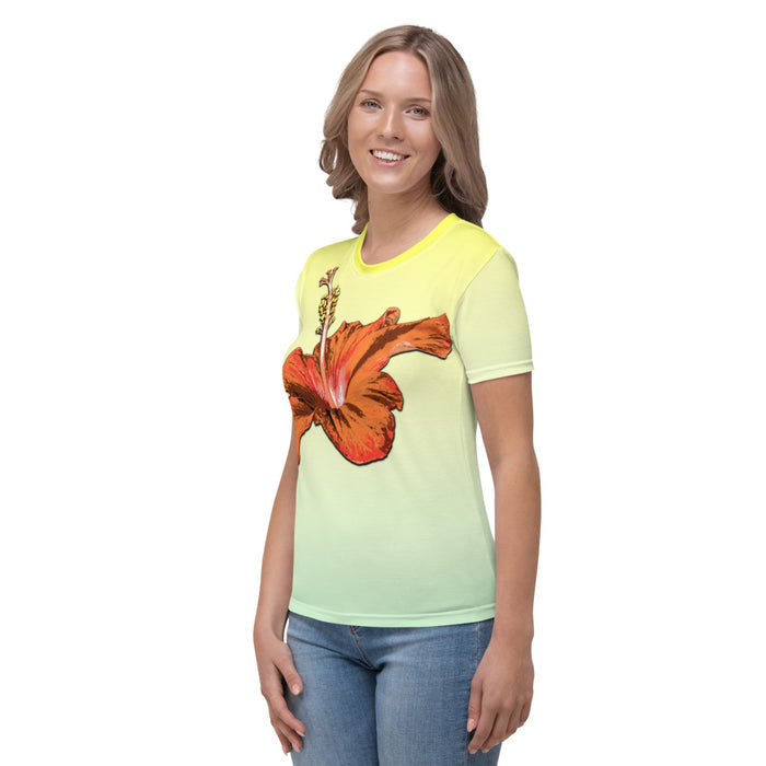 Descendants of the Islands Orange Hibiscus Women's T-shirt