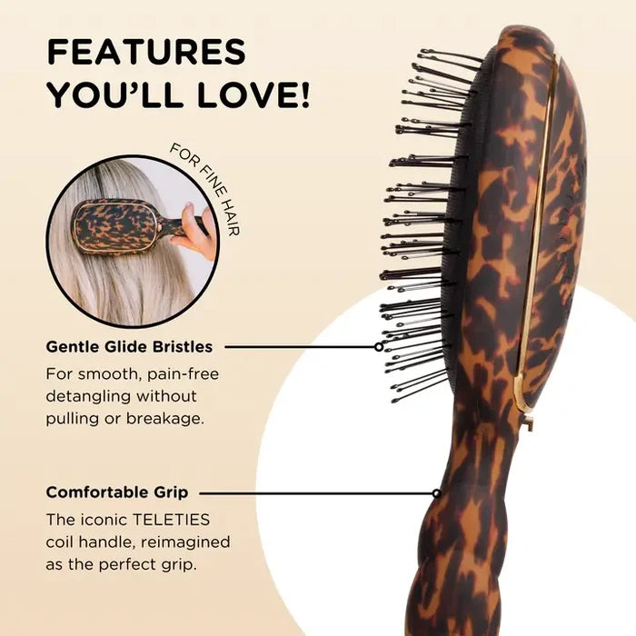 Detangler Hairbrush for Fine Hair | Tortoise