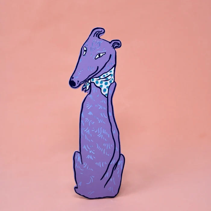 Dog Tails Leather Bookmark