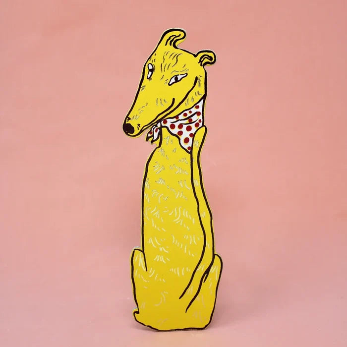 Dog Tails Leather Bookmark