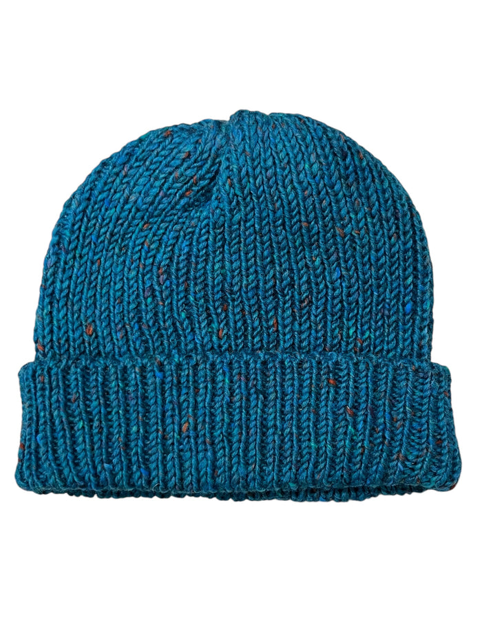 Teal Fleck - Donegal Merino Wool Beanies