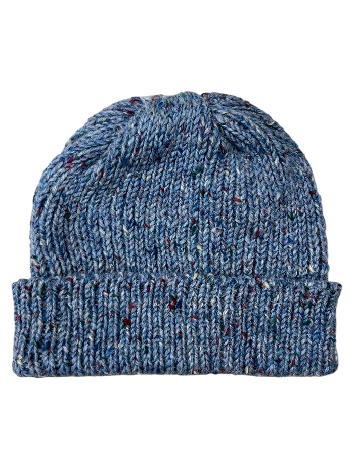 Light Blue Fleck - Donegal Merino Wool Beanies