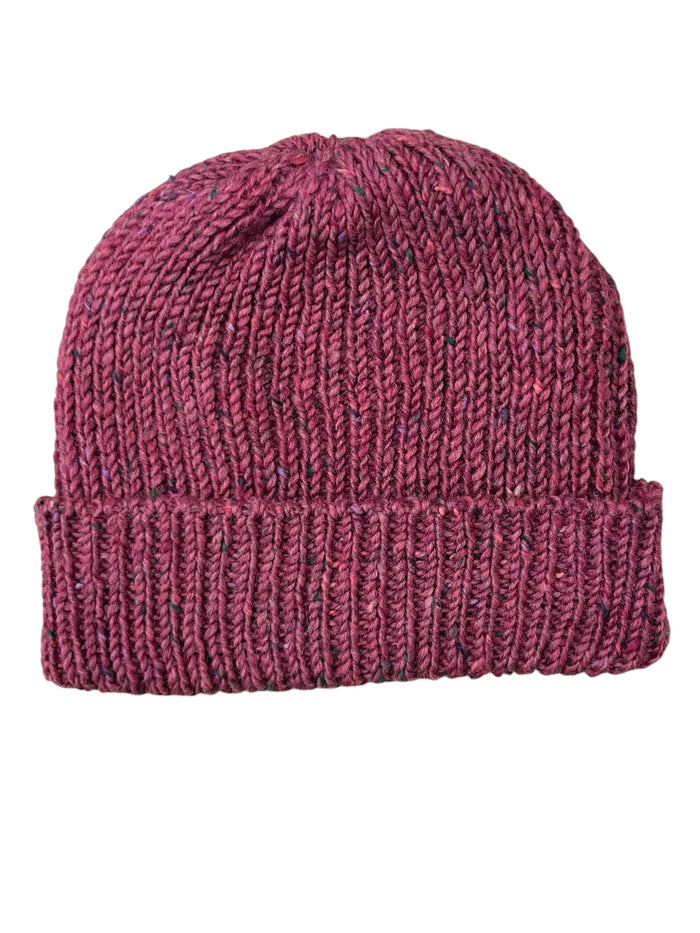 Rose Pink Fleck - Donegal Merino Wool Beanies