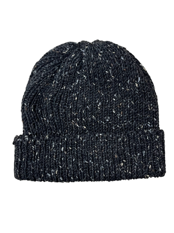 Black and White Fleck - Donegal Merino Wool Beanies