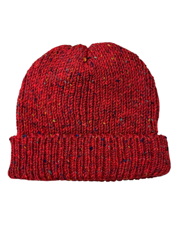 Red Fleck - Donegal Merino Wool Beanies