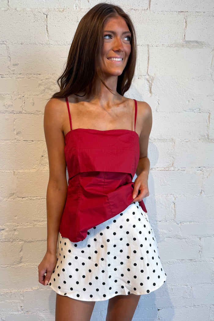 Dot & Darling Skort White, adeline boutique, dallas boutique, boutique