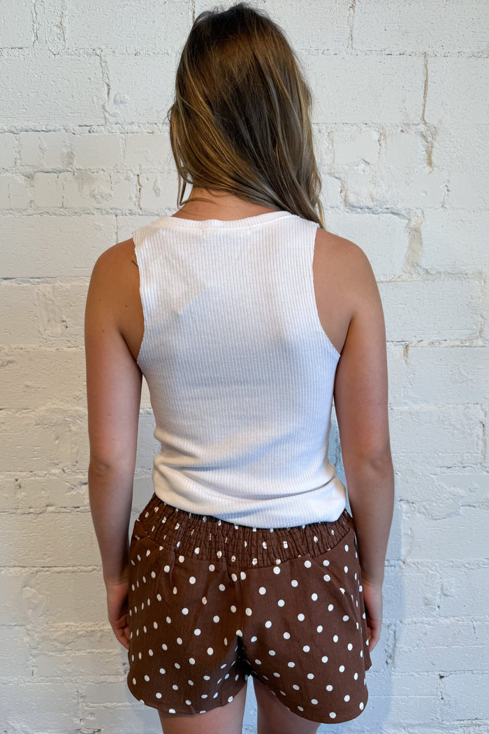 Dot & Darling Skort Brown Back, adeline boutique, dallas boutique, boutique