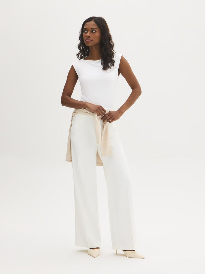 Double Layer Boat Neck Top