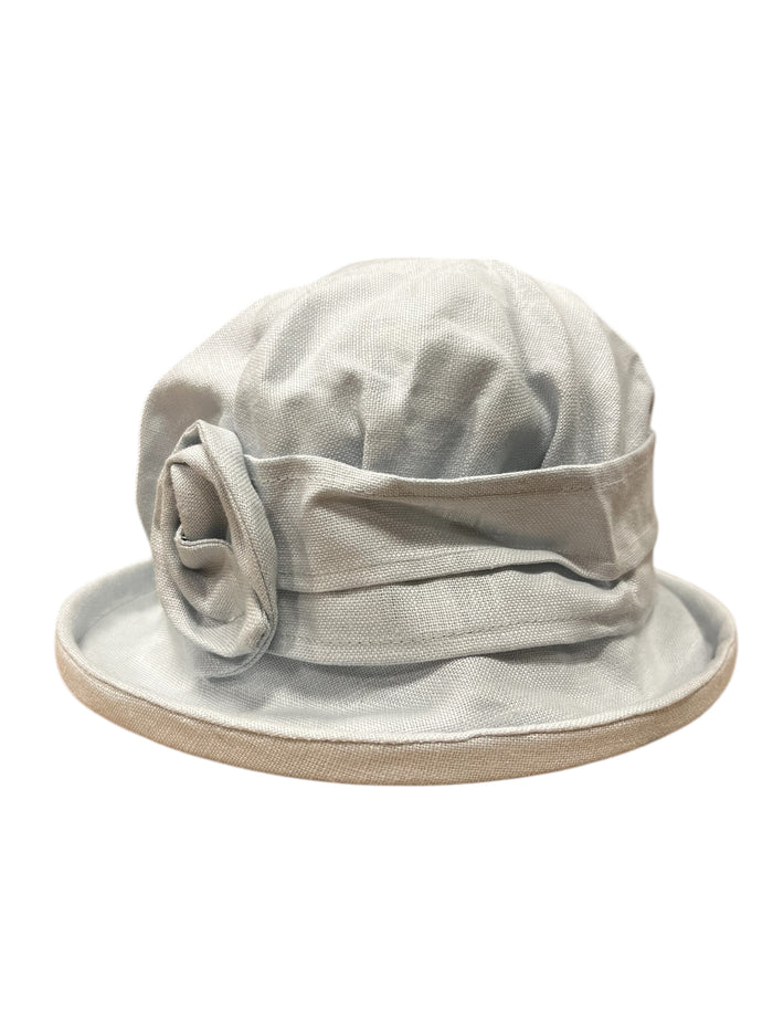 Light Blue Linen - Downton Abbey Hat