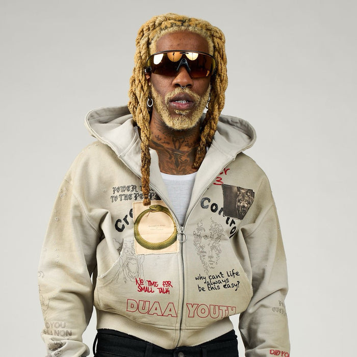 DUAA - Creative Control Hoodie - Cream - Clique Apparel