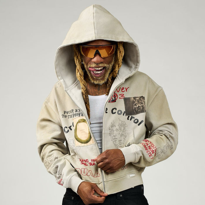 DUAA - Creative Control Hoodie - Cream - Clique Apparel