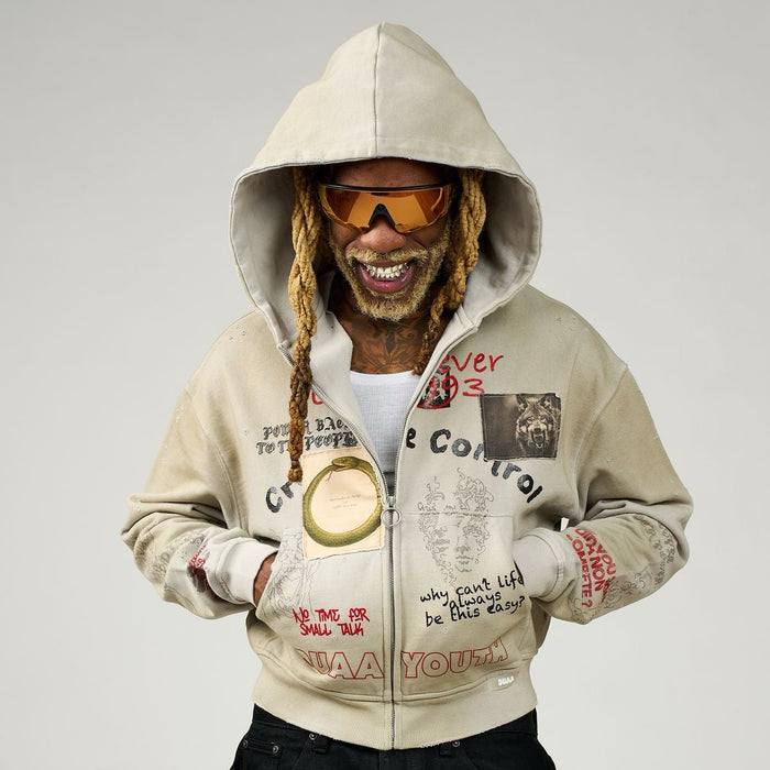 DUAA - Creative Control Hoodie - Cream - Clique Apparel