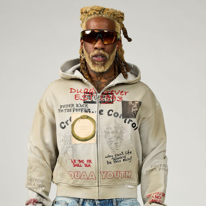 DUAA - Creative Control Hoodie - Cream - Clique Apparel