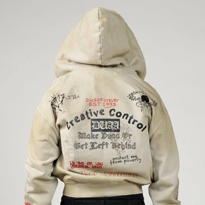 DUAA - Creative Control Hoodie - Cream - Clique Apparel
