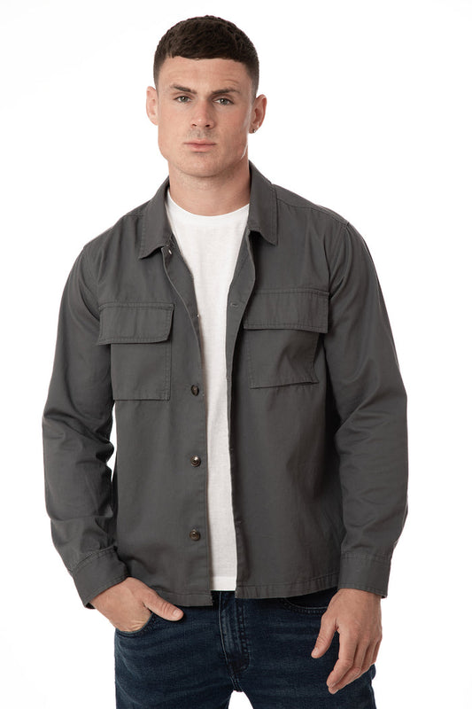 Dual Chest Pocket Shacket