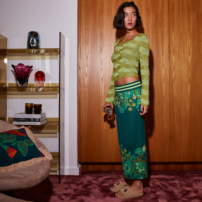 Eliza Knit Maxi Skirt XS