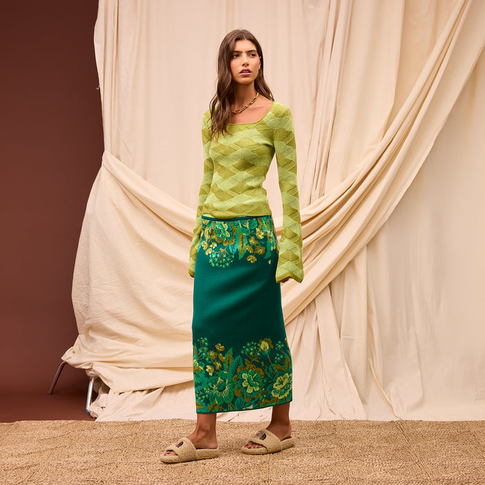 Eliza Knit Maxi Skirt XS