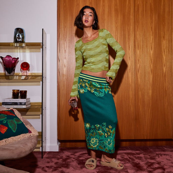 Eliza Knit Maxi Skirt XS