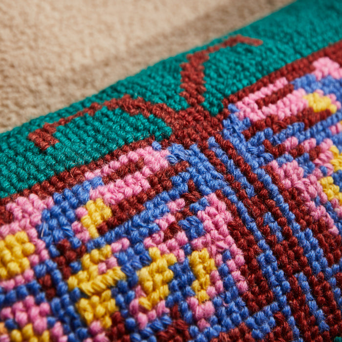 Emilia Cross Stitch Cushion Feather Insert
