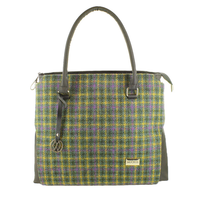 Emily Bag - Green/Purple Checkered Plaid