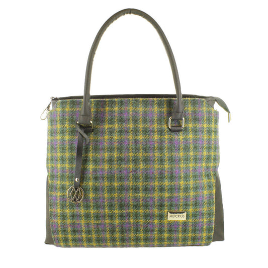 Emily Bag - Green/Purple Checkered Plaid