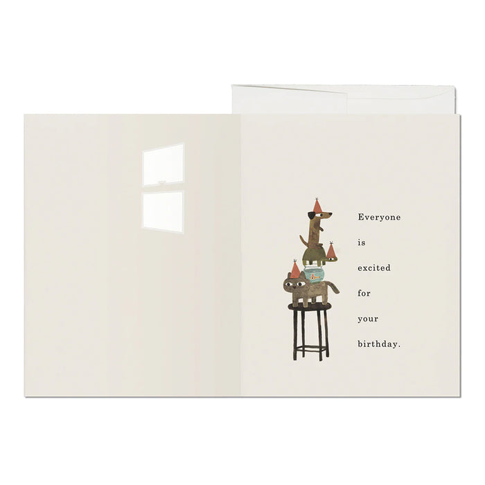Everyone Is Excited Birthday Notecard - The New York Public Library Shop