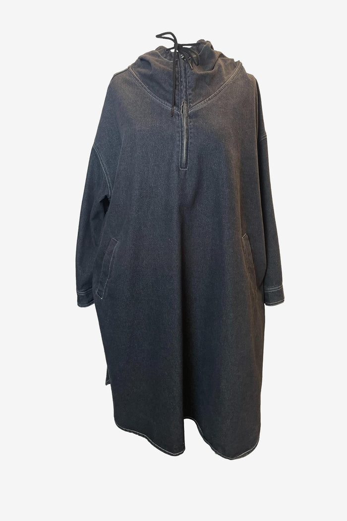 Fafatt Denim Poncho Coat