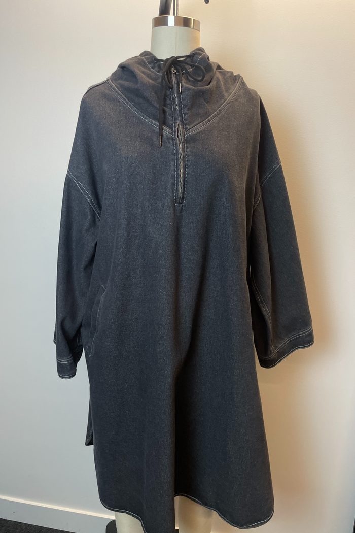 Fafatt Denim Poncho Coat image 1