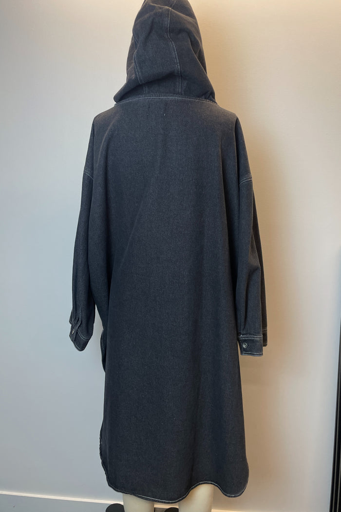 Fafatt Denim Poncho Coat image 2