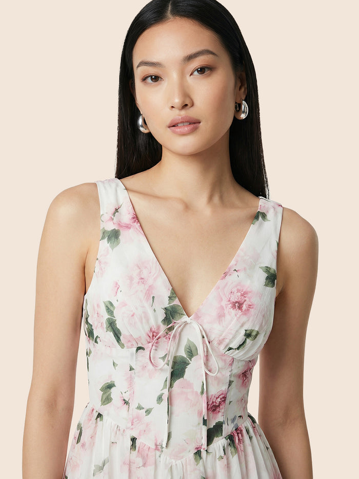 Fit & Flare Floral Midi Dress