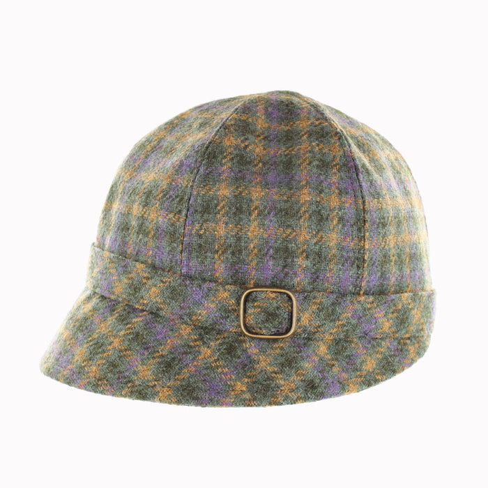 Flapper Cap - Green Spring Plaid